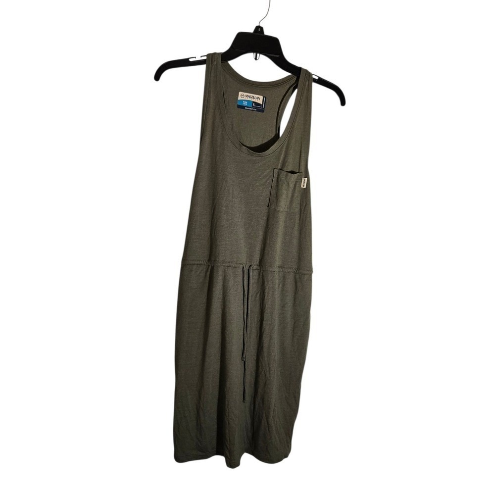 Magellan Outdoors Fish Gear Dress Womens Small Green Sleeveless Moisture Wicking